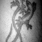 Tattoos of Lizards and Black Colors