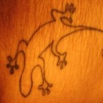 Tattoos of Lizards and Black Colors